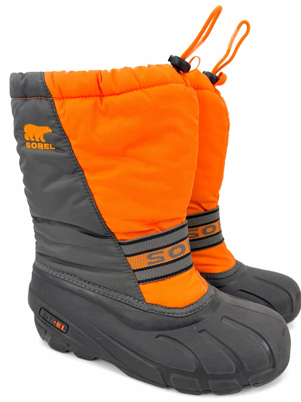 Sorel Youth Boys Flurry Snow Boots Size 5 Waterproof Winter Ski Kids Pull On